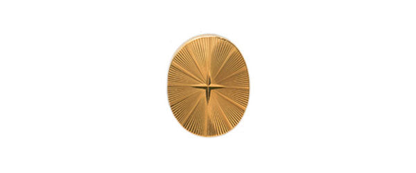 Oval Diamond Cut Tie Tac by Dalaco