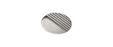 Oval Half Lined design Sterling Silver Tie Tac by Dalaco