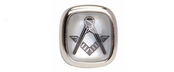 Masonic Mother of Pearl Cushion Tie Tac by Dalaco