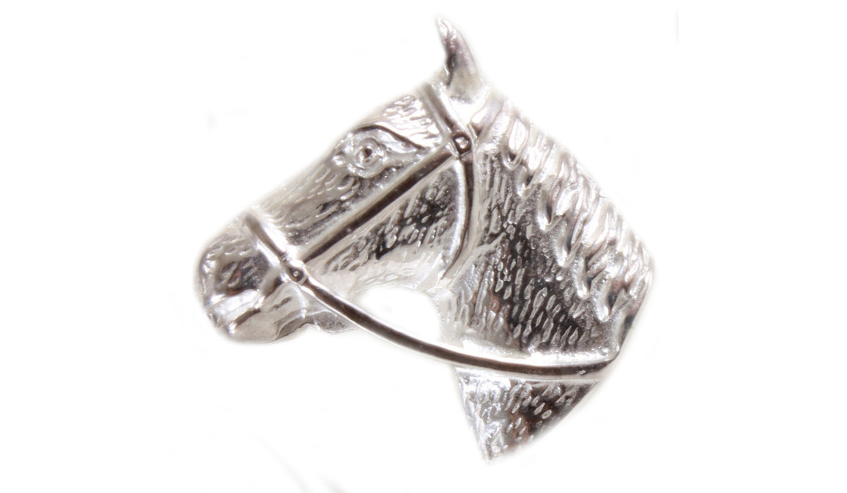 Horse Head Sterling Silver Tie Tac by Dalaco