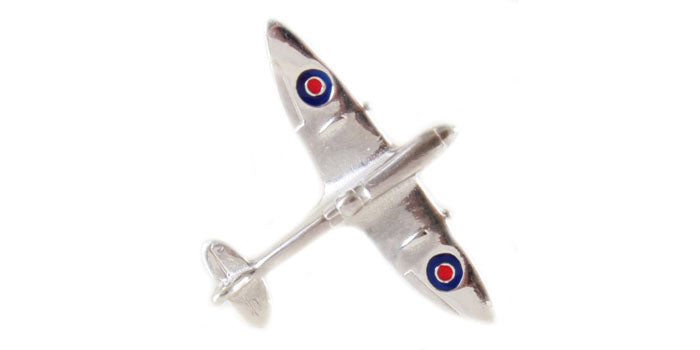 Sterling Silver Spitfire Tie Tac by Dalaco