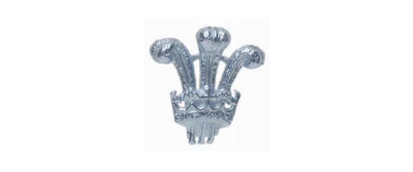 Prince of Wales Feathers Silver Tie Tac by Dalaco
