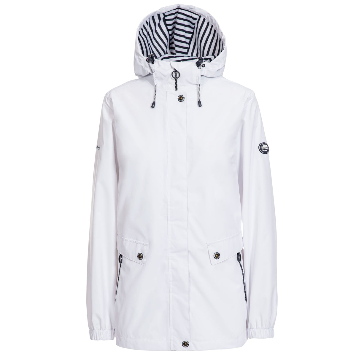 Trespass Flourish Women's Waterproof Jacket - White - Flourish C
