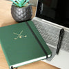 Golf Embossed Lined A5 Notebook Green by Dalaco