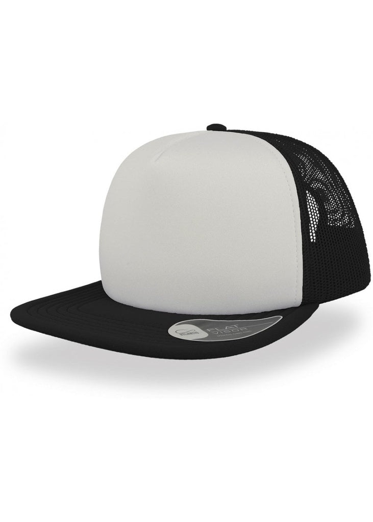 Atlantis Unisex Snap 90S Flat Visor 5 Panel Trucker Cap ACSN90