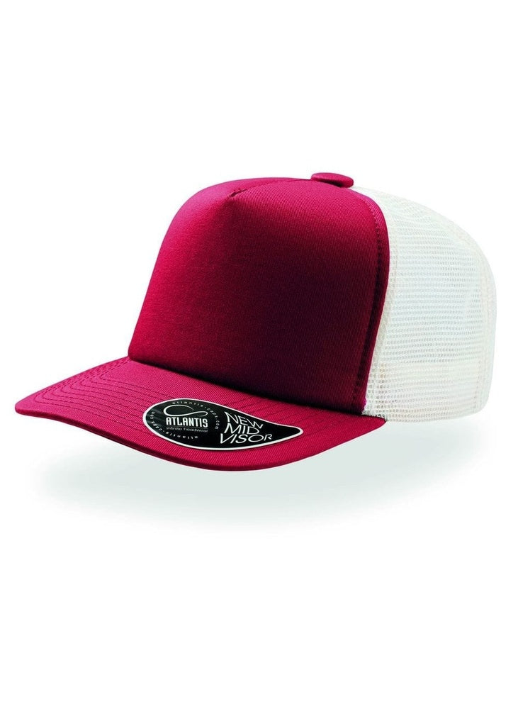 Atlantis Record Mid Visor 5 Panel Trucker Cap ACRECO
