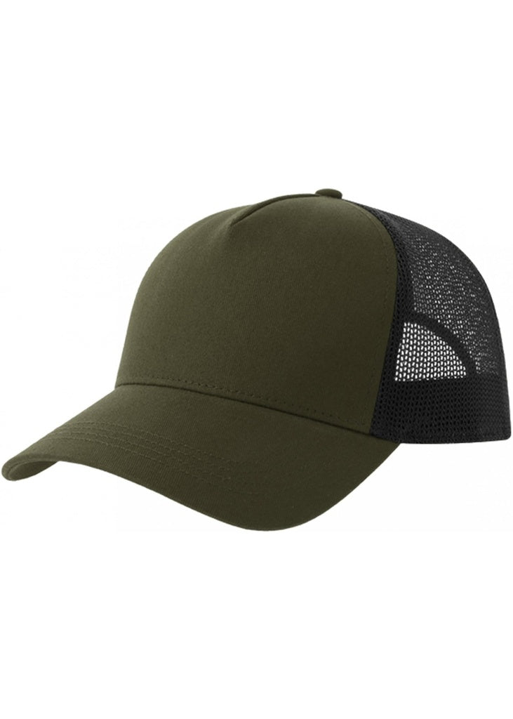 Atlantis Rapper Cotton S 5 Panel Sustainable Trucker Cap ACRPCT