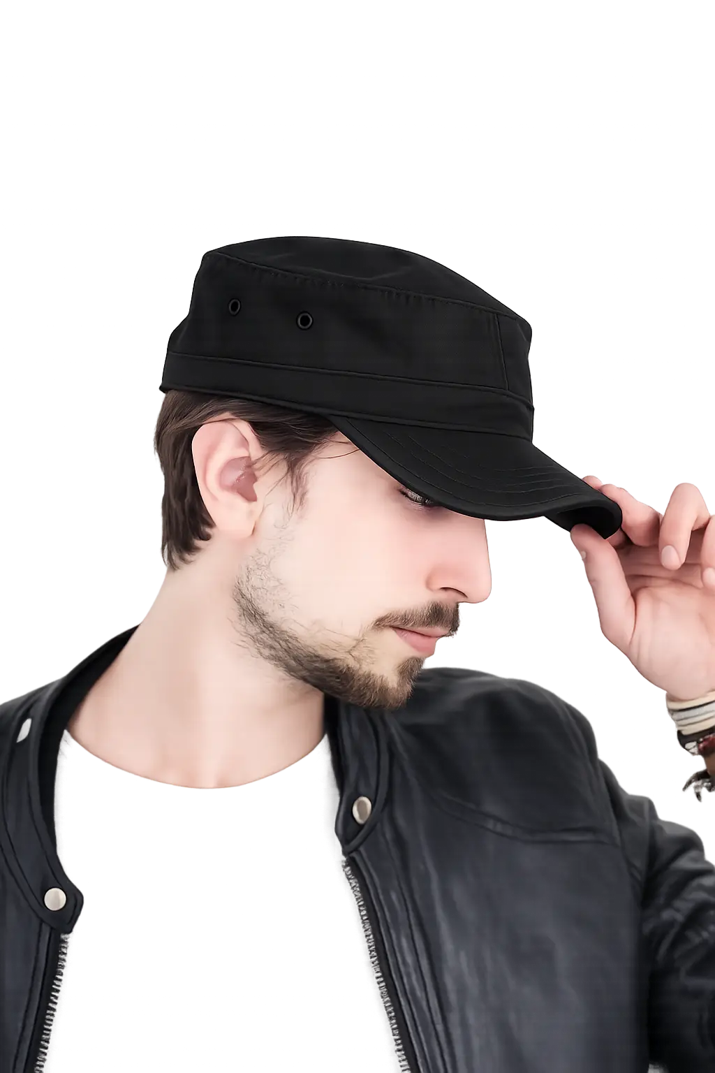 Atlantis Army Military Cap ACARCA BLACK