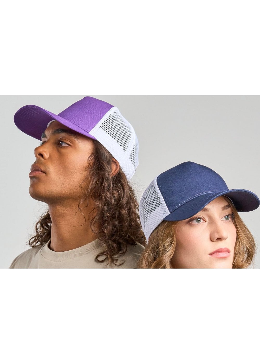 Atlantis Rapper Cotton S 5 Panel Sustainable Trucker Cap ACRPCT