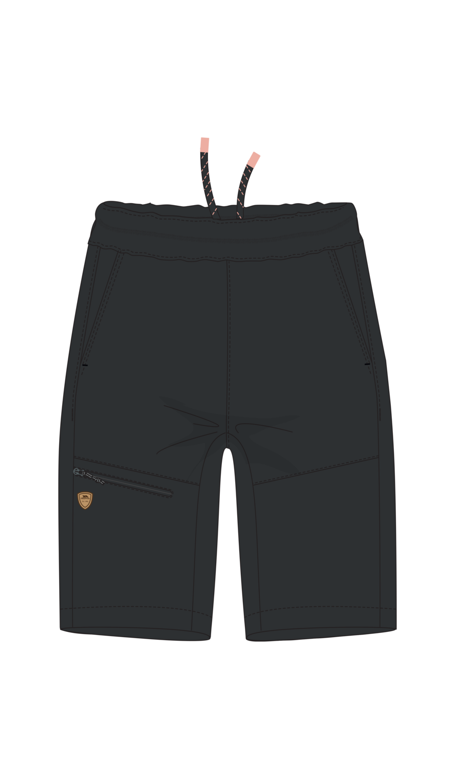 Tresspass SIGLOS - FEMALE ADVENTURE SHORT - DARK GREY
