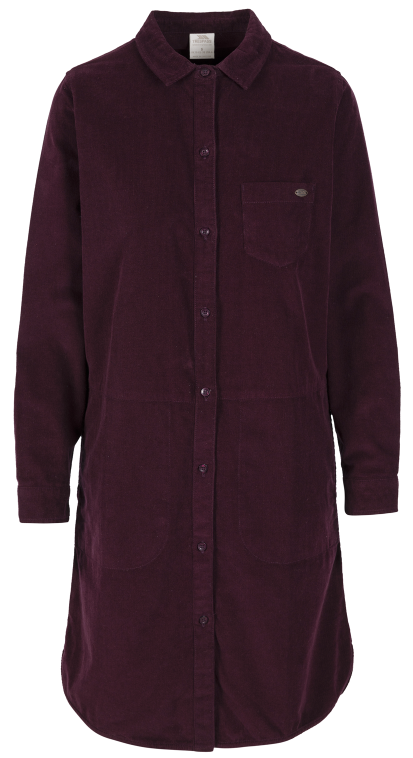 Tresspass ALLISON - FEMALE CASUAL DRESS - DARK CHERRY