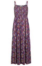 Tresspass SELENA - FEMALE CASUAL MAXI DRESS - NAVY PRINT