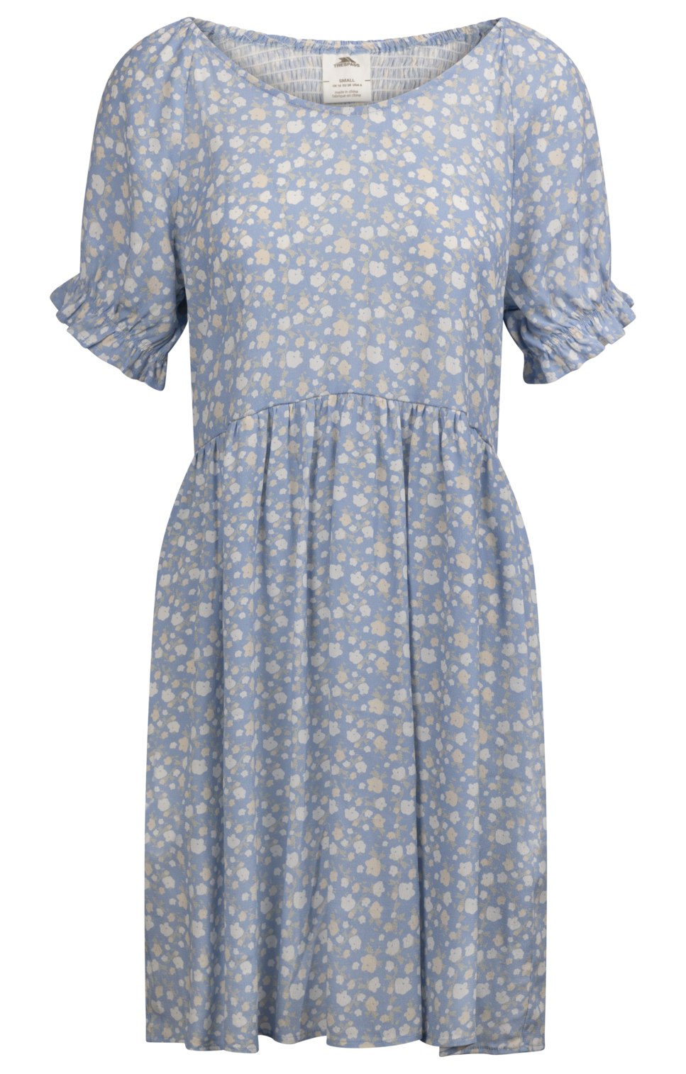 Tresspass MARGARET - FEMALE CASUAL DRESS - COOL BLUE PRINT