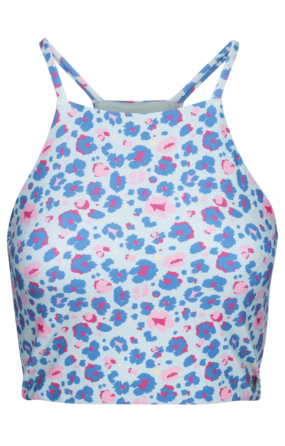 Tresspass HARLOW - FEMALE SWIM TOP - LIGHT SAGE ABSTRACT LEOPARD PRINT