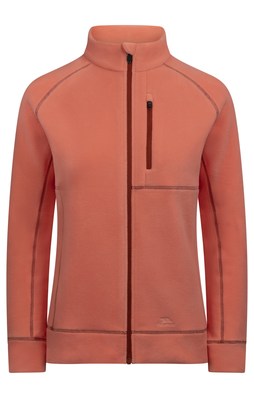 Tresspass SCRIPT - FEMALE AT200 FLEECE - BURNT SIENNA