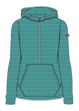 Tresspass METRAYA - FEMALE FLEECE AT200 - BLUE JADE