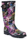 Tresspass ELENA - FEMALE WELLY - FLORAL STRIPE