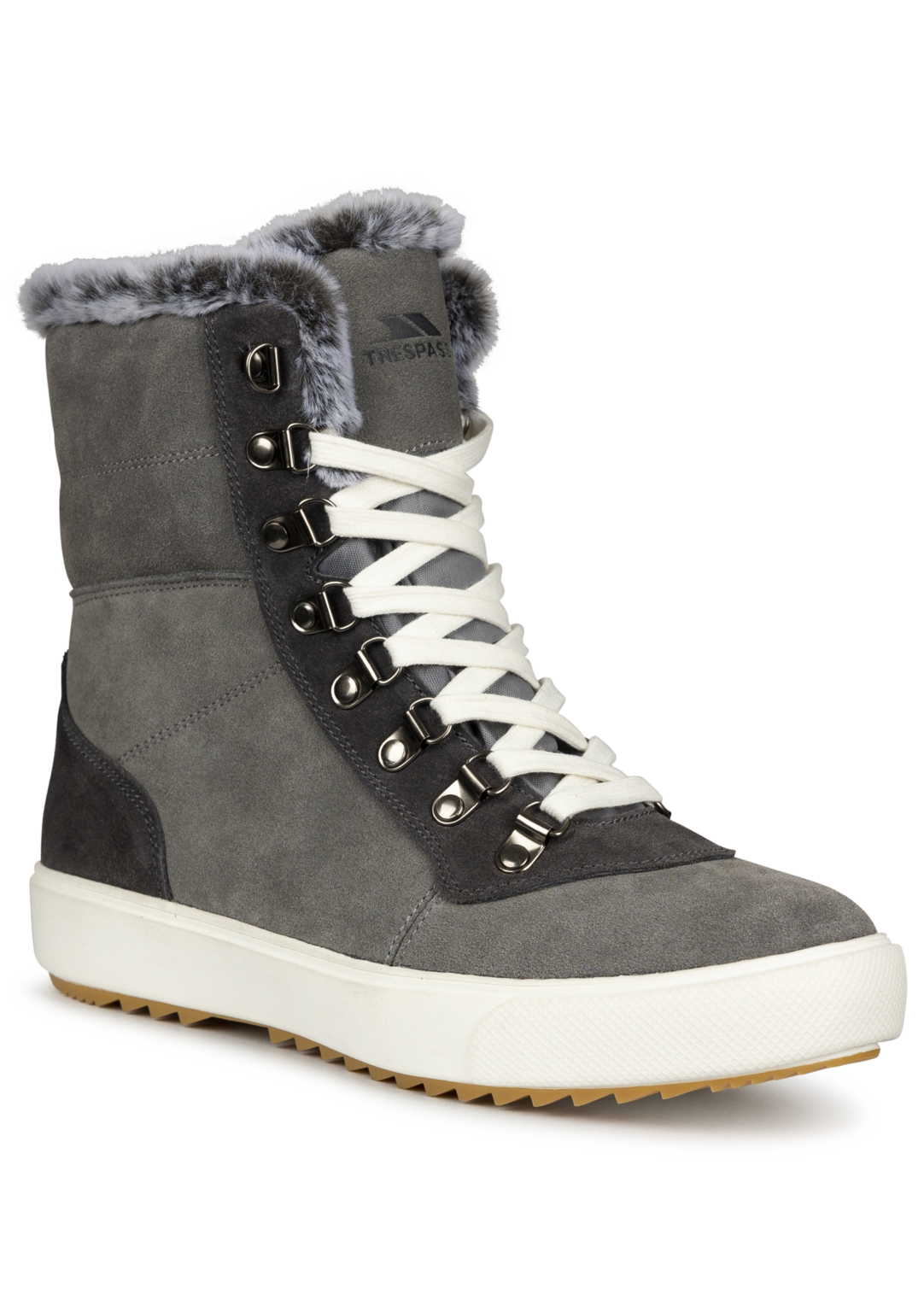 Tresspass KORINNA - FEMALE LACE UP BOOT - GREY