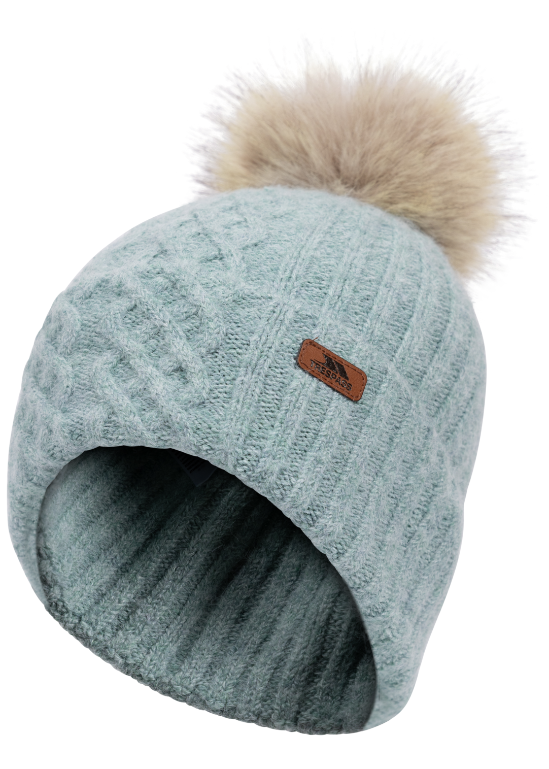 Tresspass CEDAR - FEMALE KNITTED HAT - DUSTY TEAL