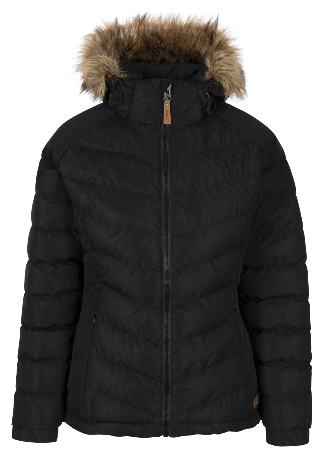 Tresspass NADINA - FEMALE PADDED JKT - BLACK / BLACK