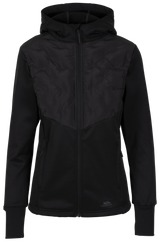 Tresspass MARNEY - FEMALE ACTIVE HYBRID JACKET - BLACK
