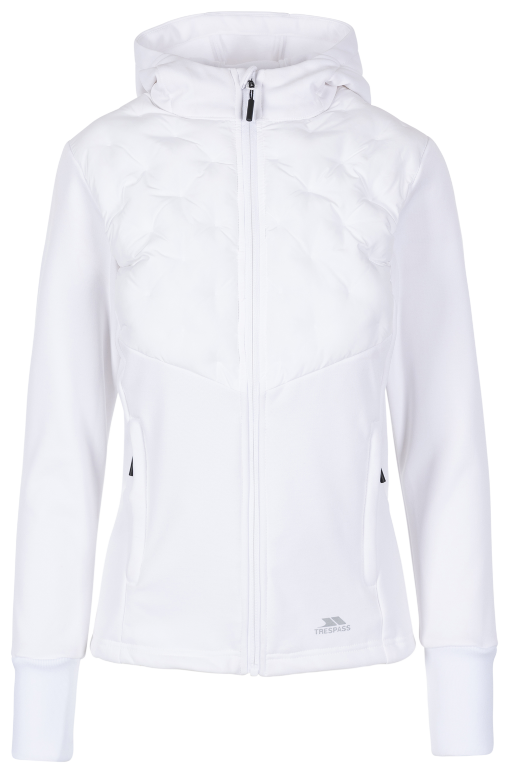 Tresspass MARNEY - FEMALE ACTIVE HYBRID JACKET - WHITE