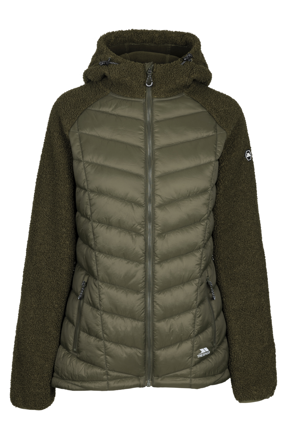 Tresspass WANDO - FEMALE HYBRID JKT - DARK VINE