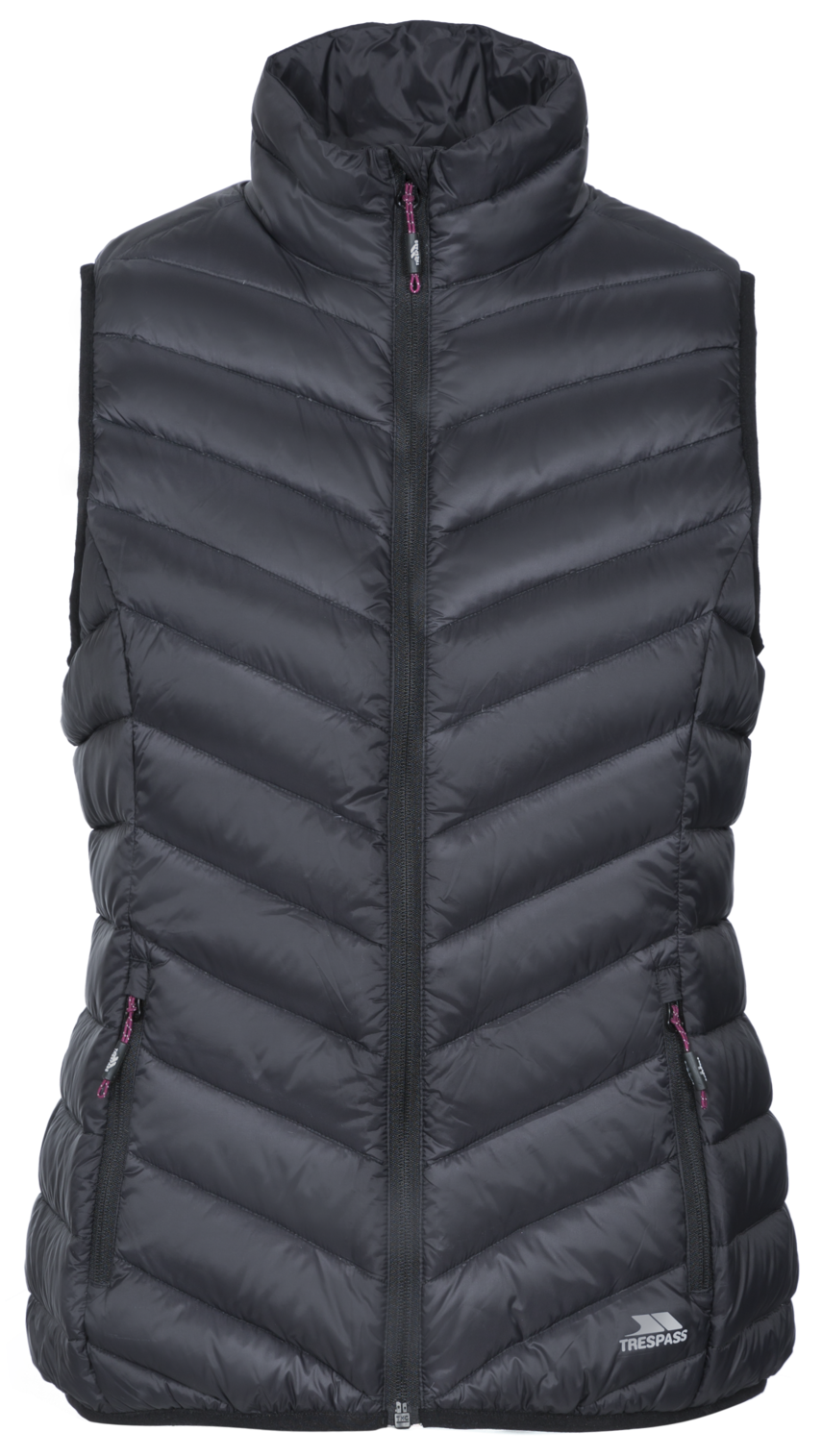 Tresspass GIANA - FEMALE DOWN GILET - BLACK