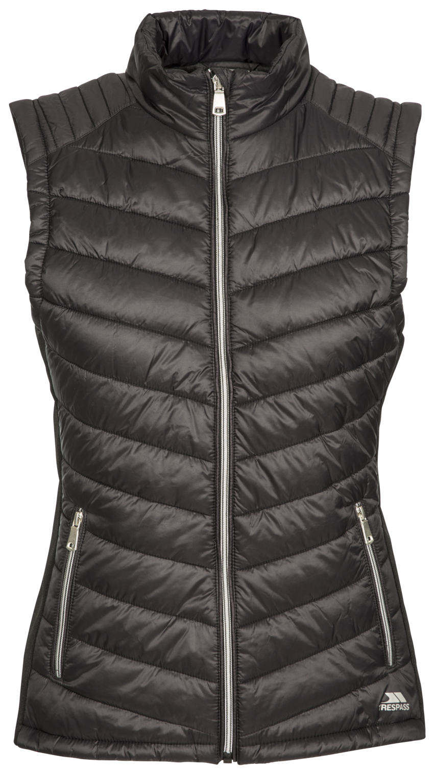 Tresspass ELANORA - FEMALE PADDED GILET - BLACK