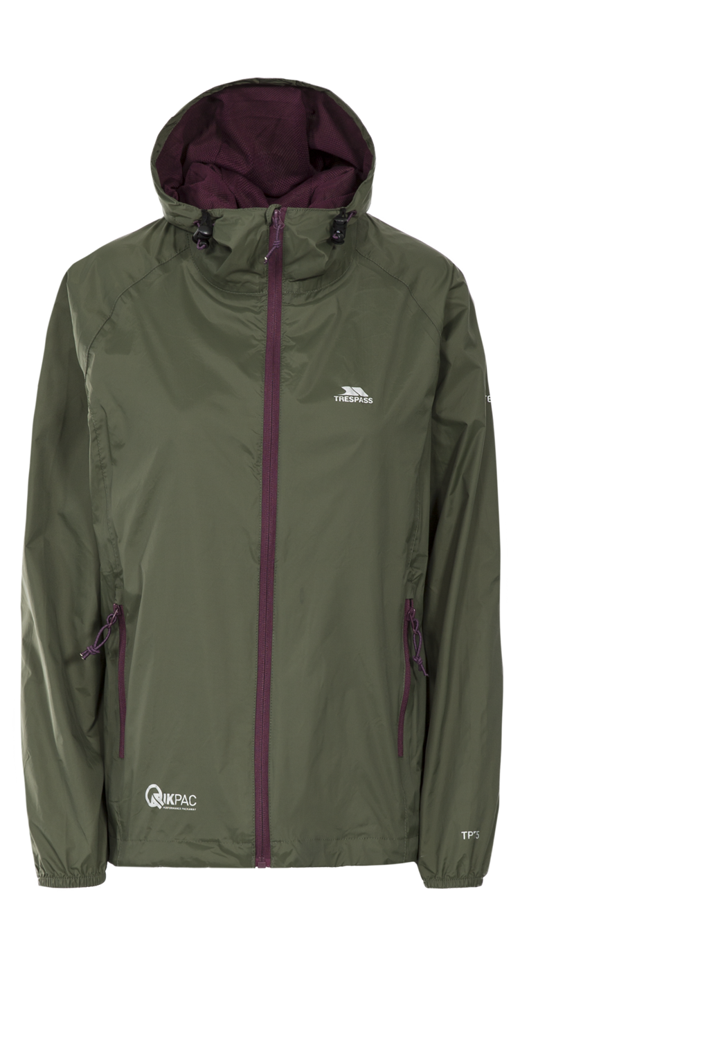 Tresspass QIKPAC FEMALE JKT - MOSS