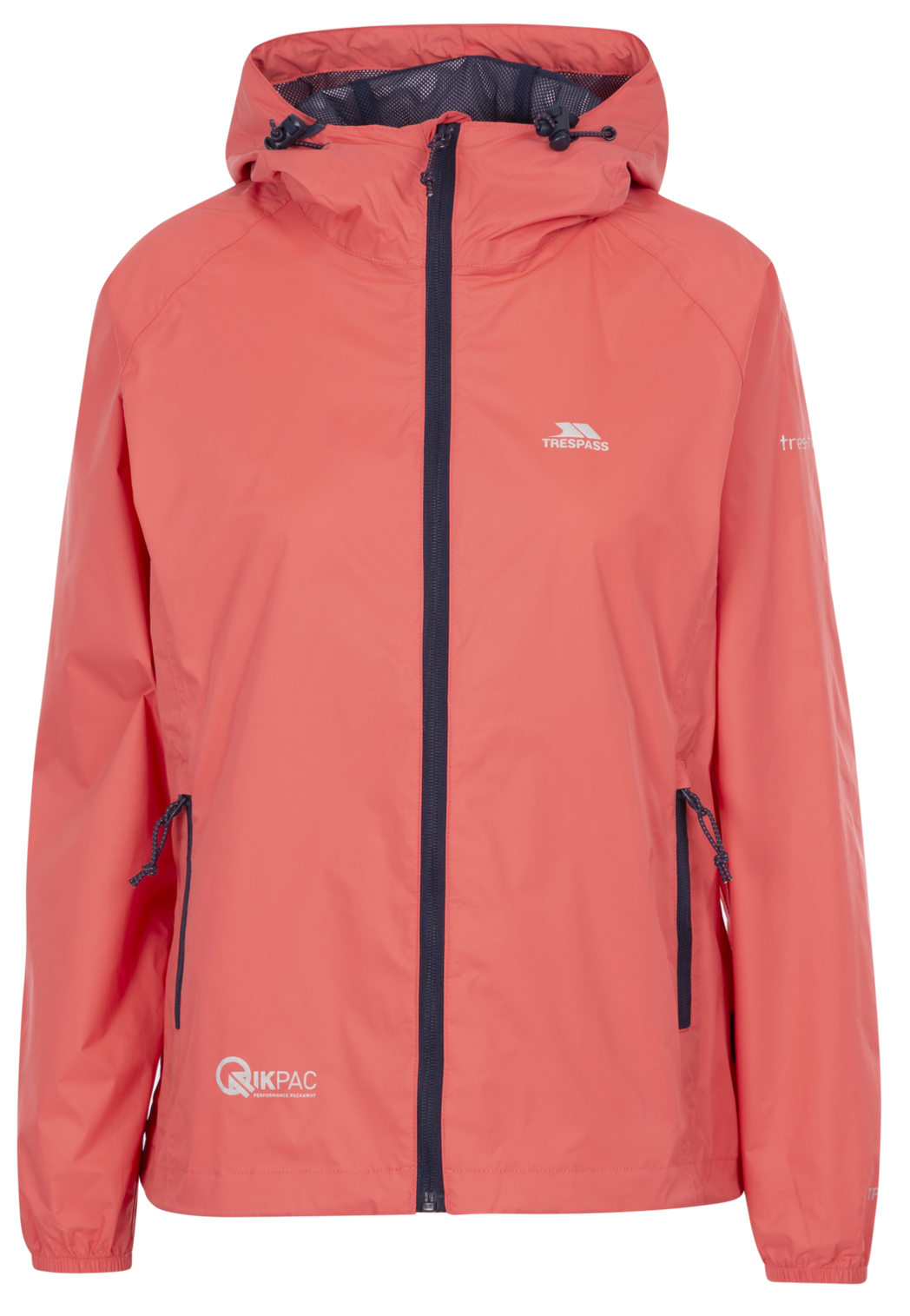 Tresspass QIKPAC FEMALE JKT - PEACH BLUSH