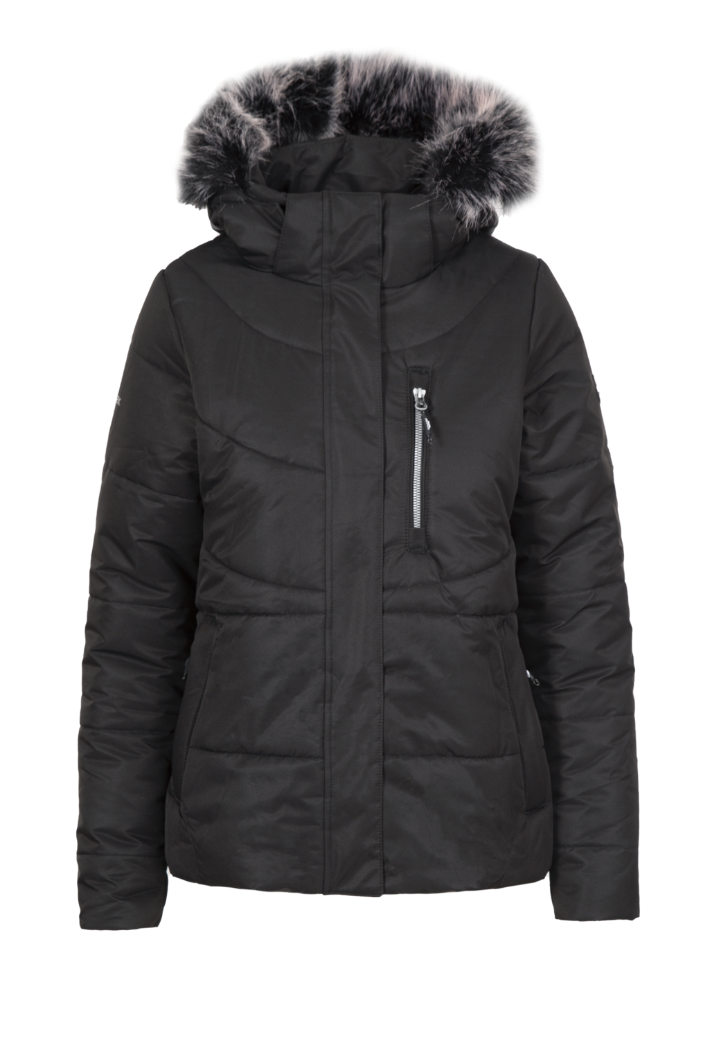 Tresspass RECAP - FEMALE RAIN JKT - BLACK
