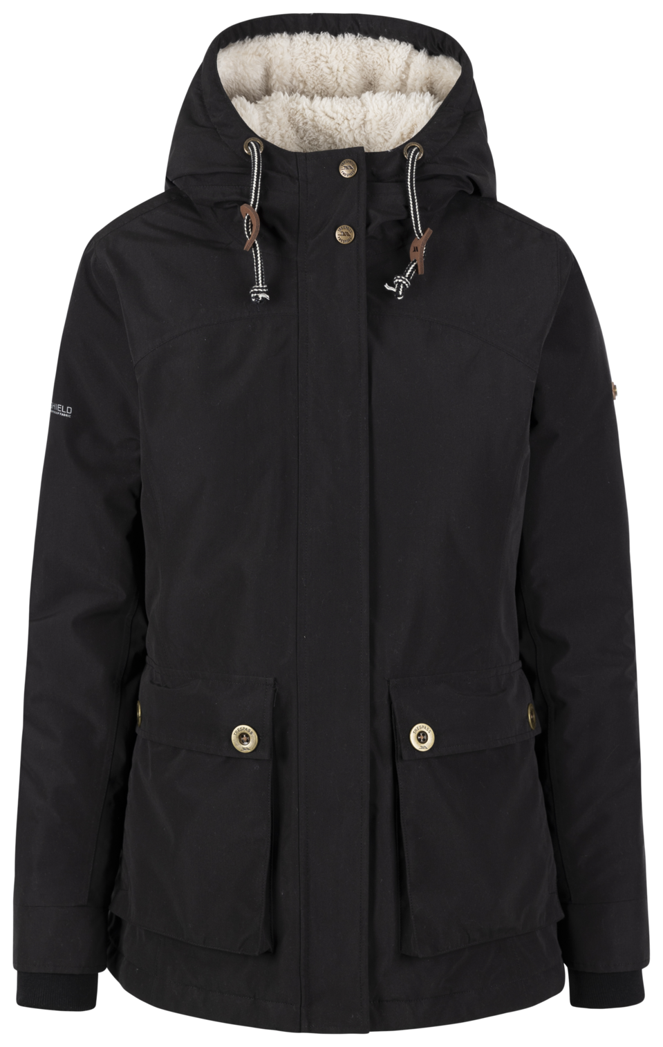 Tresspass TOKEN - FEMALE RAINWEAR TP50 - BLACK