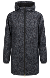 Tresspass PARCHED - FEMALE RAINWEAR JACKET - BLACK PRINT