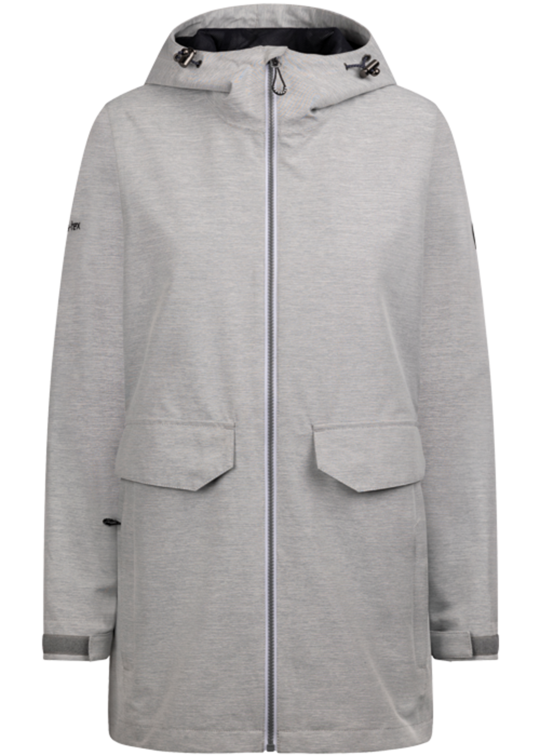 Tresspass CRYSTALS - FEMALE RAINWEAR JACKET - PLATINUM MARL