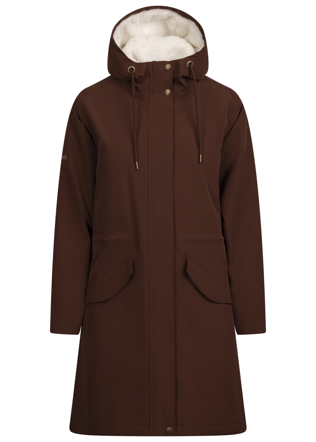 Tresspass VAILSOM - FEMALE RAINWEAR JACKET - CHESTNUT