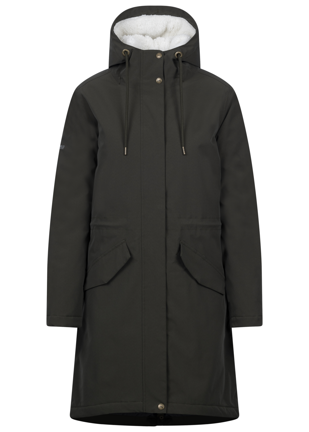 Tresspass VAILSOM - FEMALE RAINWEAR JACKET - DARK VINE