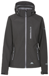 Tresspass BELA II - FEMALE SOFTSHELL JKT - BLACK
