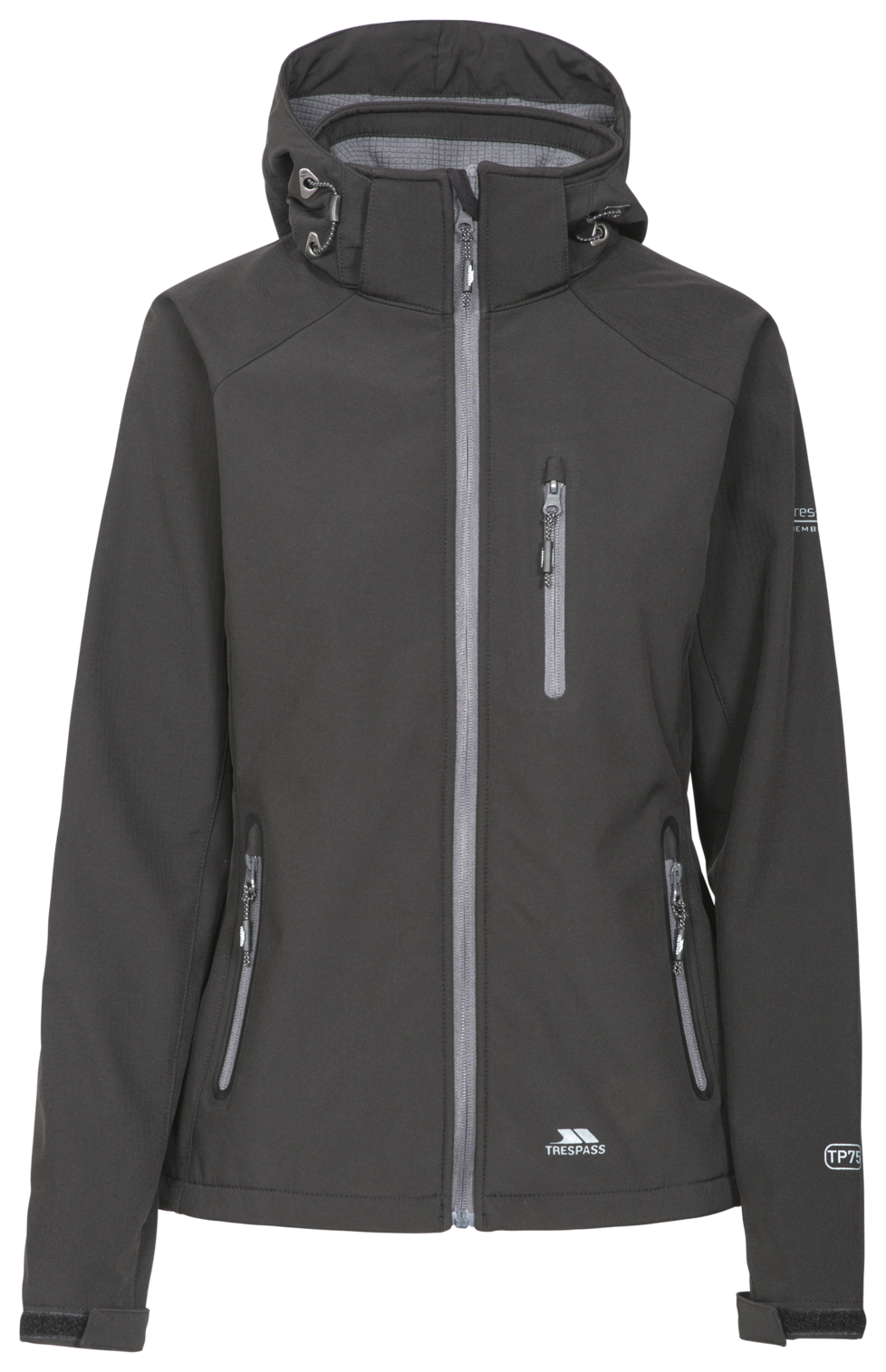 Tresspass BELA II - FEMALE SOFTSHELL JKT - BLACK