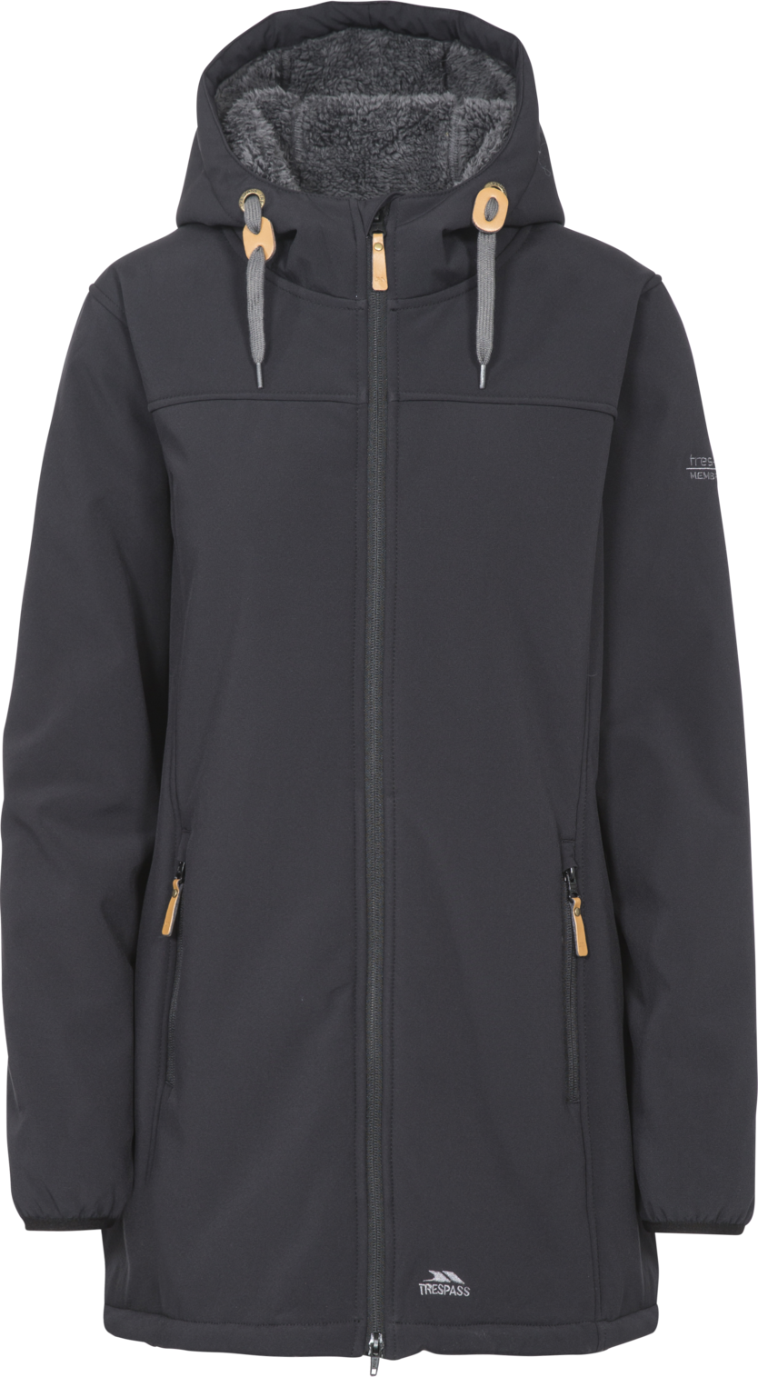 Tresspass KRISTEN - FEMALE SOFTSHELL JKT - BLACK