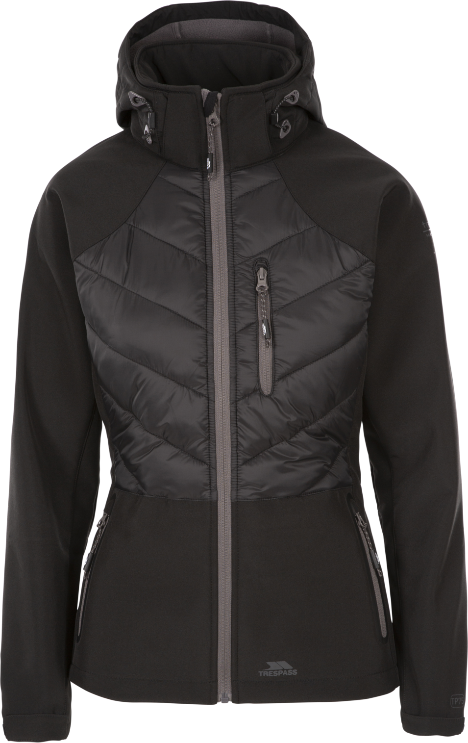 Tresspass ELVIRA - FEMALE SOFTSHELL - BLACK