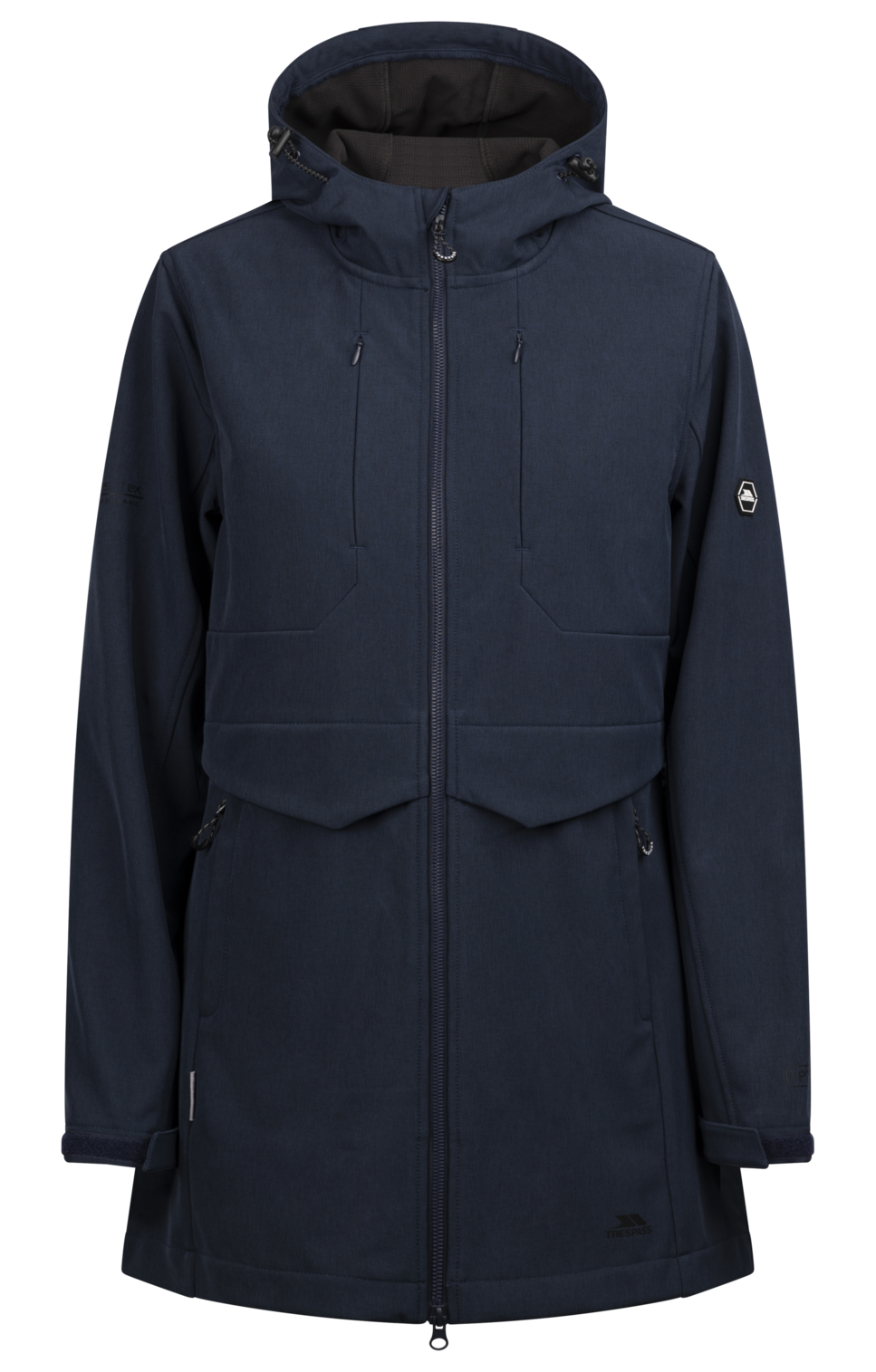 Tresspass AYLMER - FEMALE SOFTSHELL JACKET - NAVY MARL