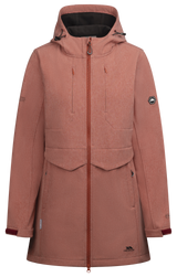 Tresspass AYLMER - FEMALE SOFTSHELL JACKET - BURNT SIENNA MARL