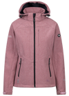 Tresspass FRYATT - FEMALE SOFTSHELL JACKET - LIGHT MULBERRY MARL