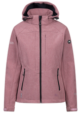 Tresspass FRYATT - FEMALE SOFTSHELL JACKET - LIGHT MULBERRY MARL