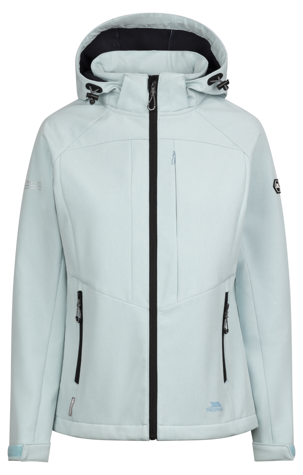 Tresspass FRYATT - FEMALE SOFTSHELL JACKET - SEAFOAM MARL