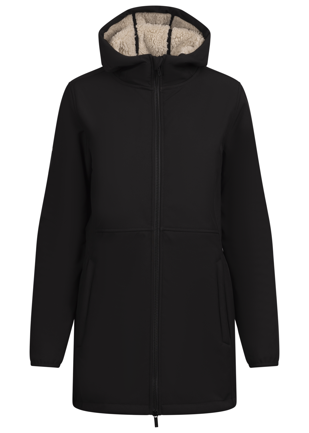 Tresspass SINE - FEMALE SOFTSHELL JACKET - BLACK