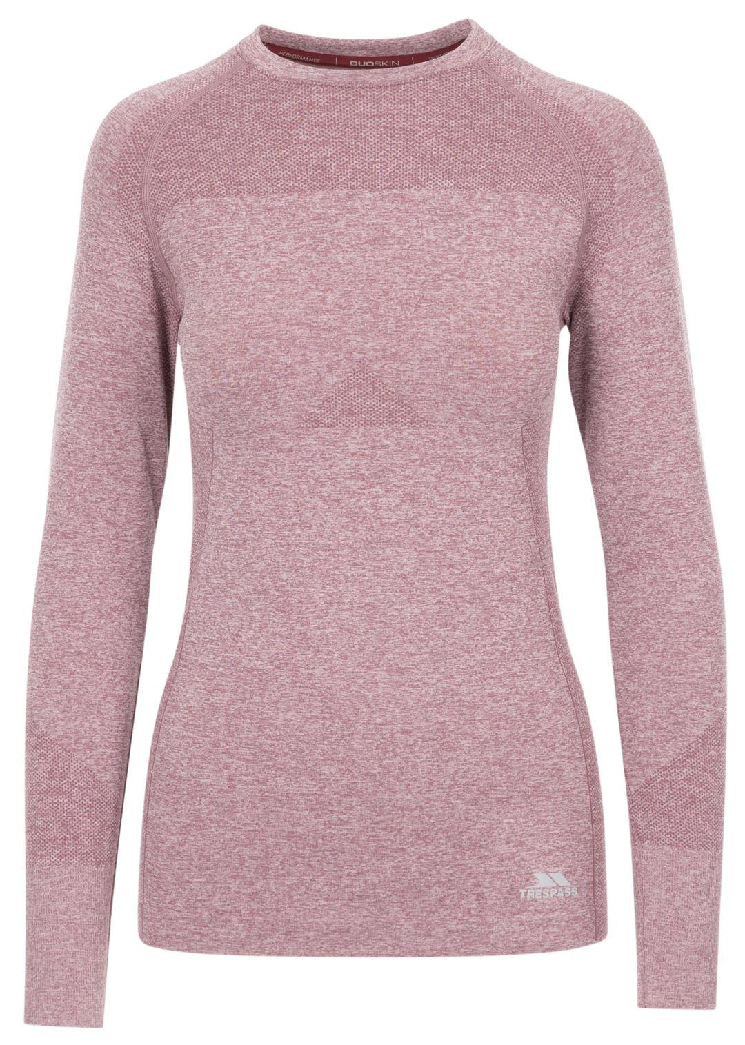 Tresspass PELINA ZIP - FEMALE ACTIVE TOP - ROSE TONE