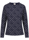 Tresspass DANIELA - FEMALE CASUAL TOP - NAVY PRINT