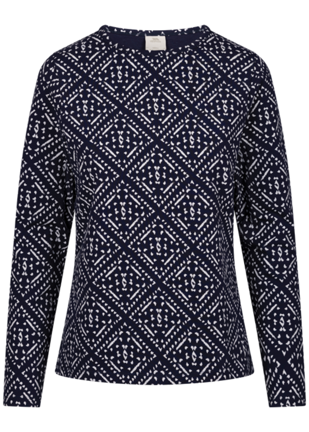 Tresspass DANIELA - FEMALE CASUAL TOP - NAVY PRINT